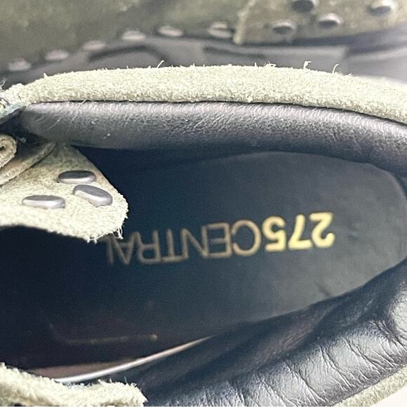 275 Central Green Suede Fashion Sneakers Platform Booties woman's size 36 - Picture 9 of 10